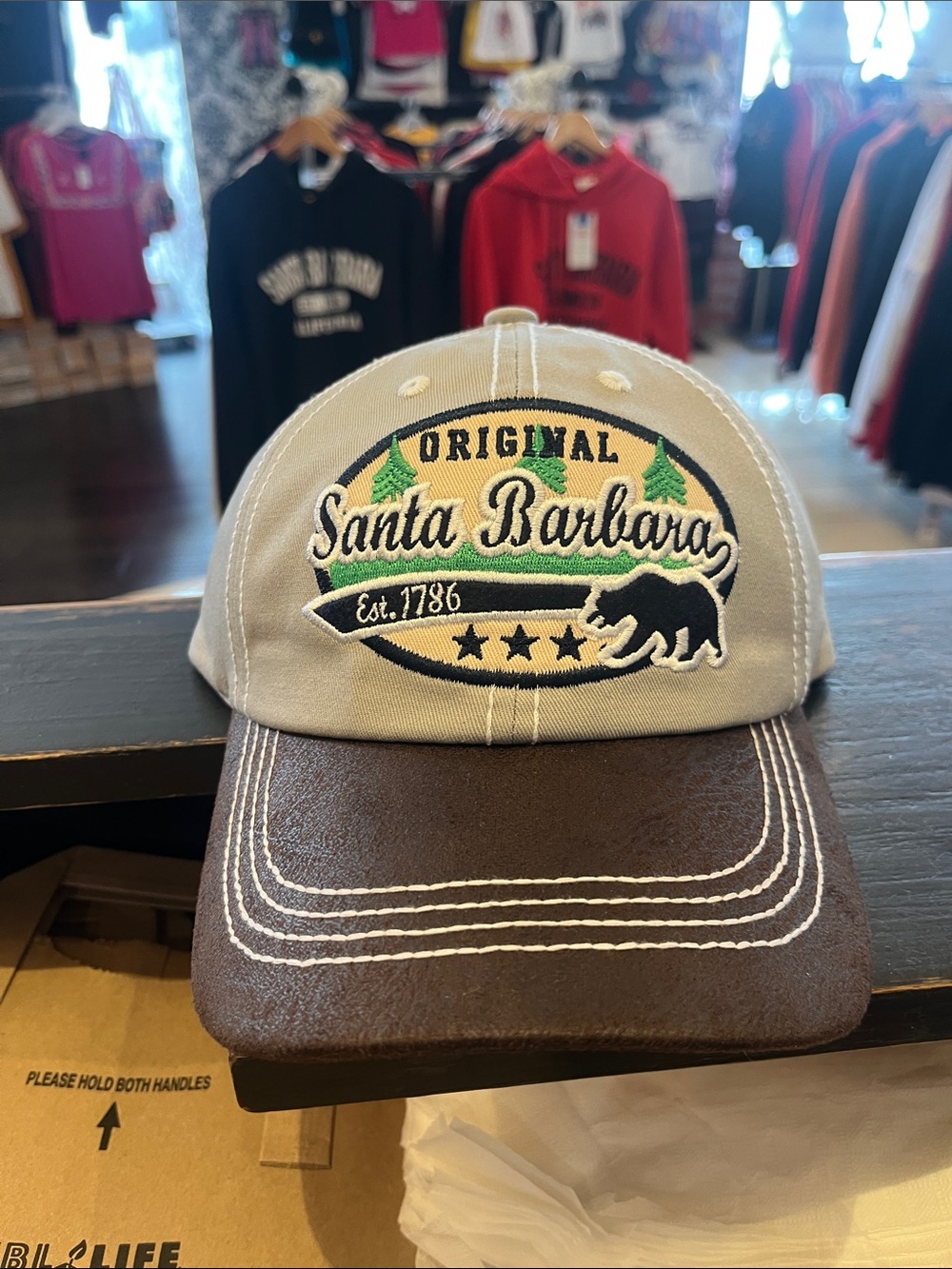 Original Two-Tone Baseball Cap - Beige & Brown